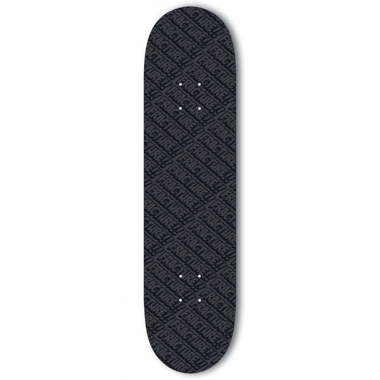 Fracture Skateboards All Over Comic Skateboard Deck Black, 8.0" Skateboard Deck Fracture