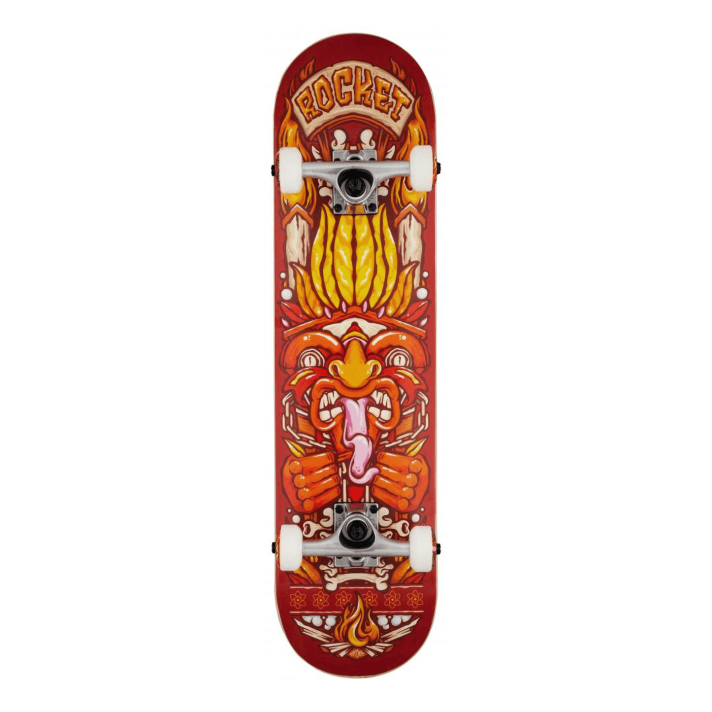 Rocket Chief Pile-Up Complete Skateboard 7.75", Red Complete Skateboards Rocket