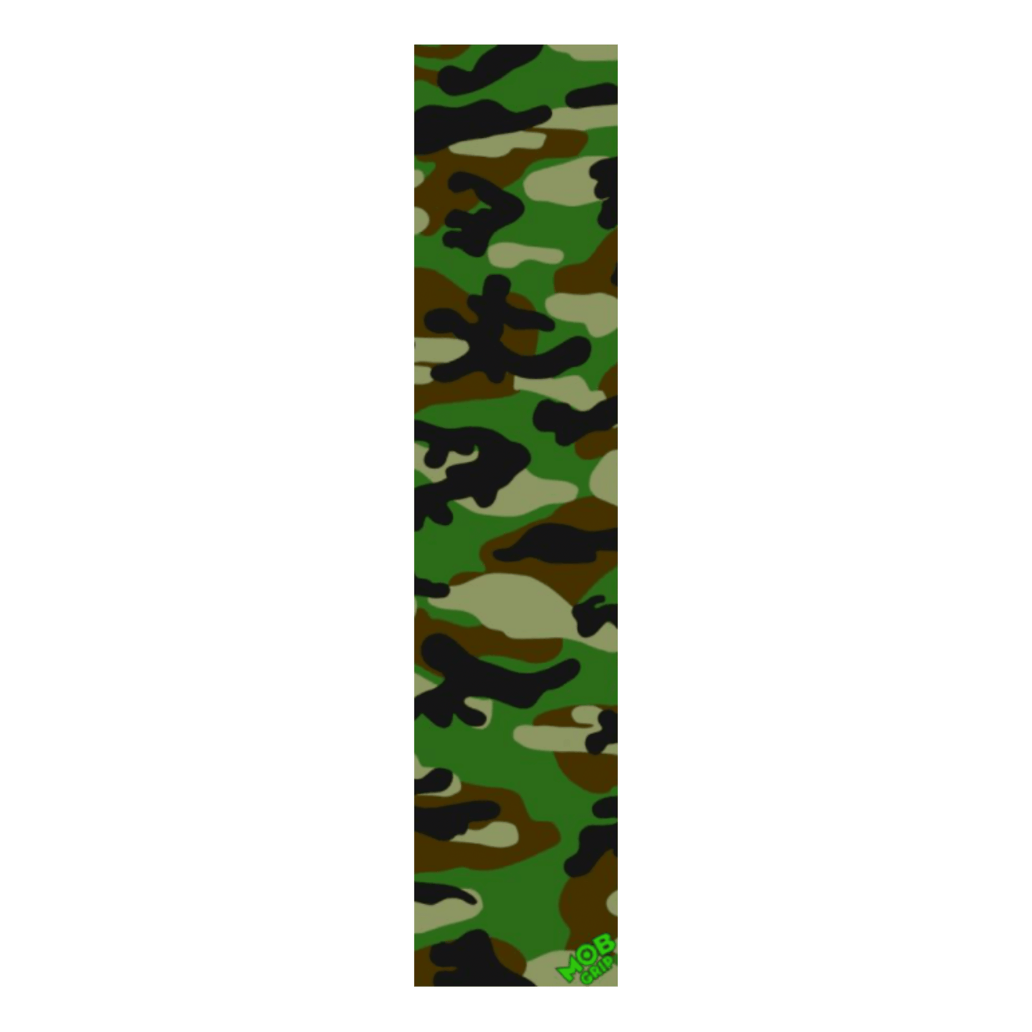 Mob 9" Graphic Camo Skateboard Griptape Grip Tape MOB Green Camo