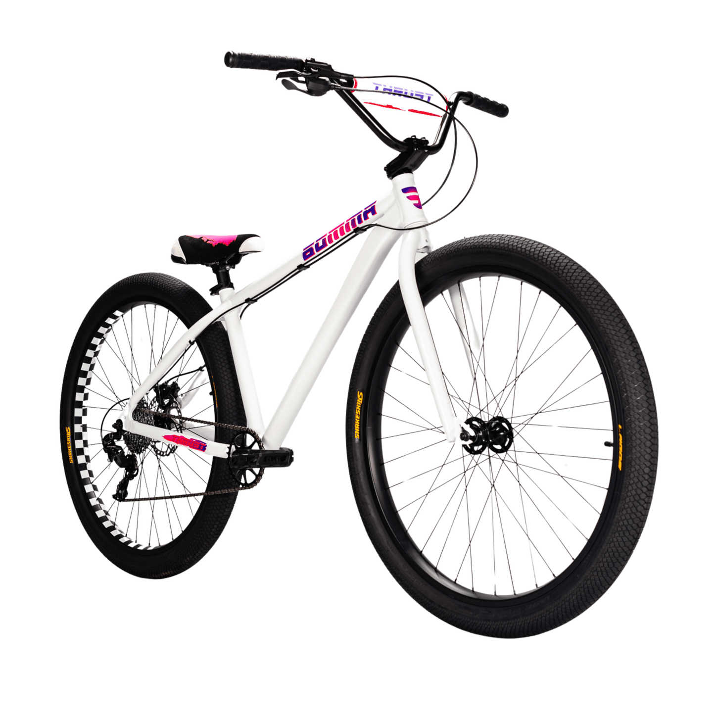Mafia Bikes Bomma Thrust Street Bike, White Wheelie Bikes Mafia Bikes