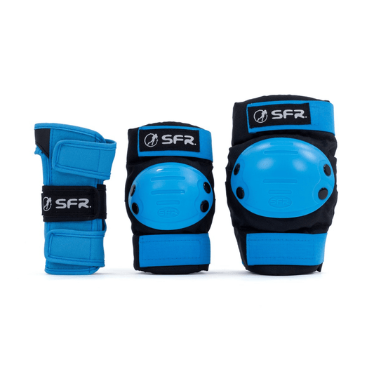 SFR Youth Ramp Triple Pad Set, Blue Protection SFR Black/Blue Small