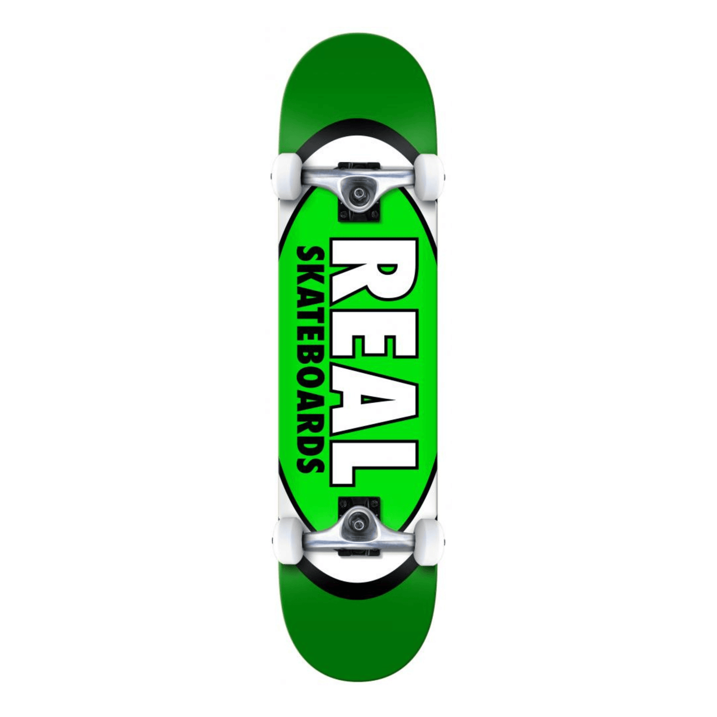 Real Classic Oval Complete Skateboard 8", Green Complete Skateboards Real