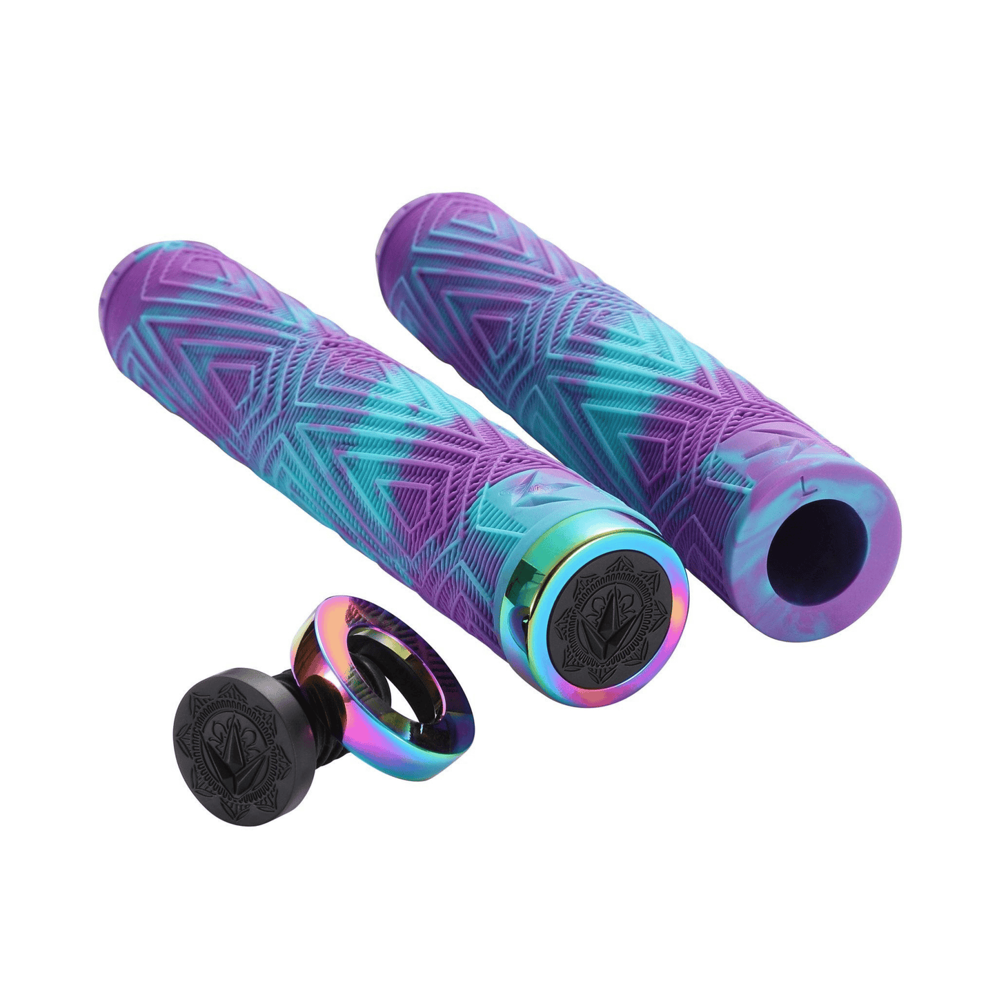 Blunt Scooters Will Scott Grips, Purple/Teal scooter grips Blunt