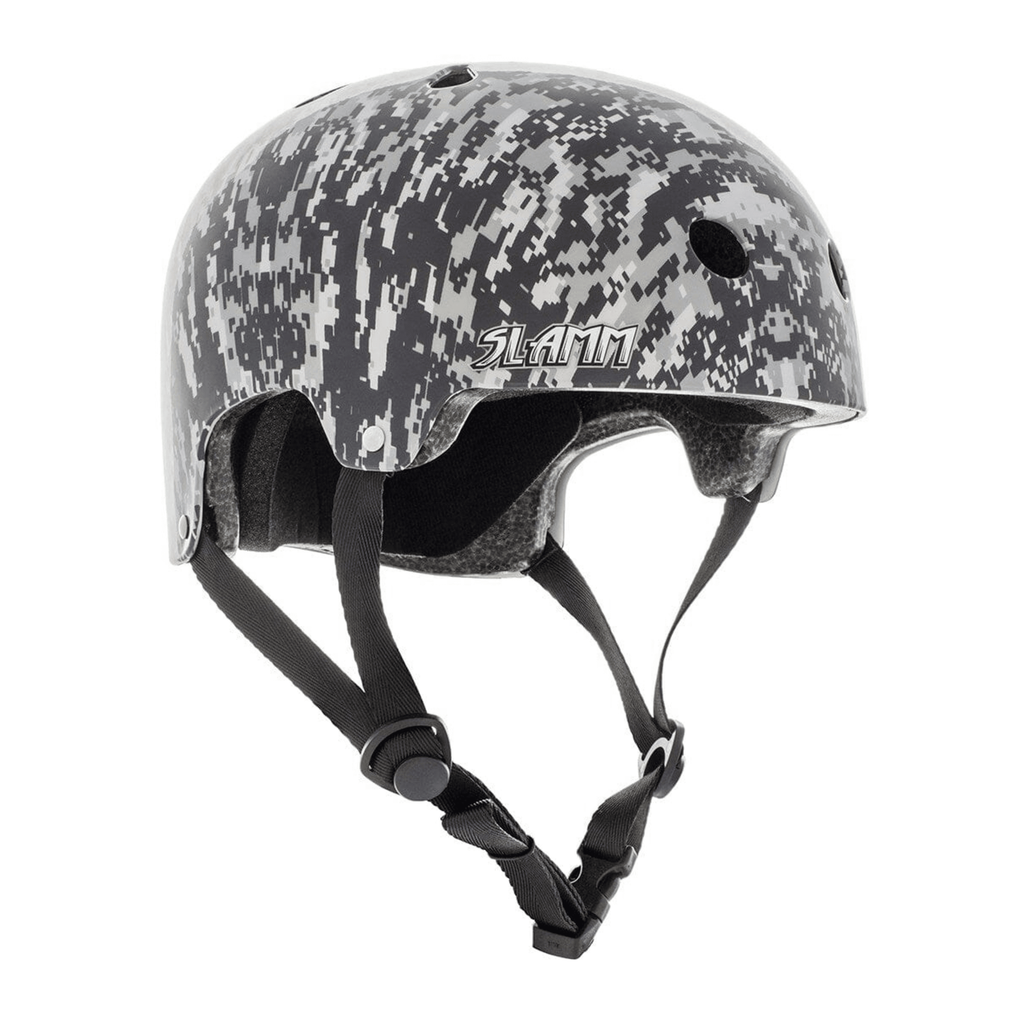 Slamm Logo Helmet, Grey Camo Protection Slamm Scooters