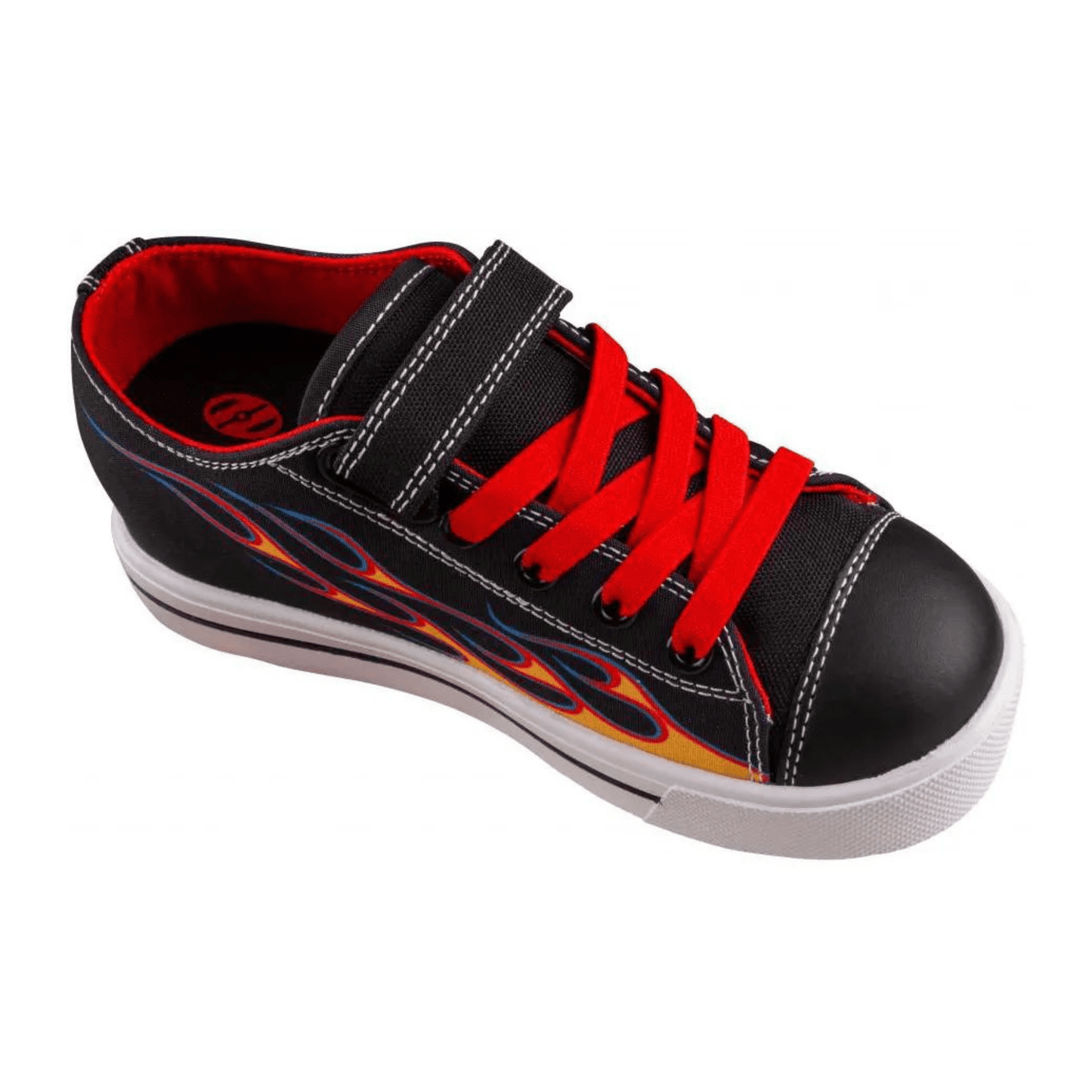 Heelys Snazzy, Black/Yellow/Red Flame Heelys Heelys UK 12J