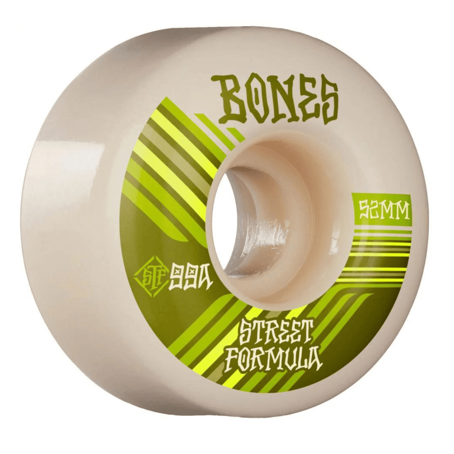Bones Retros V4 Wide Street Tech Formula Skateboard Wheels, 53mm Skateboard Wheels Bones