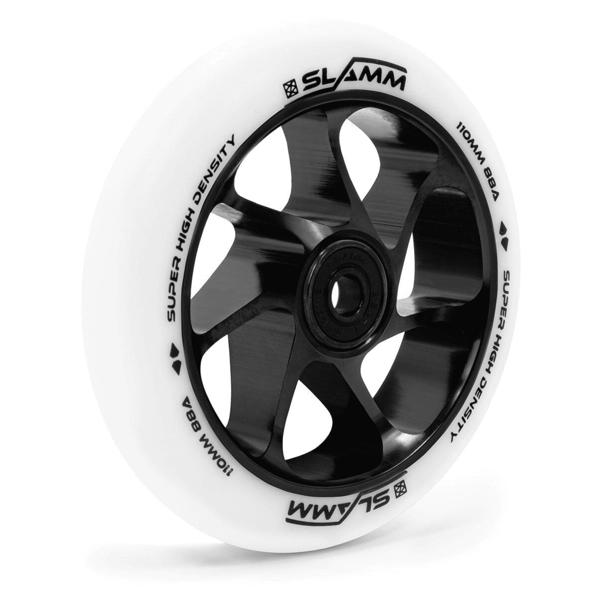 Slamm Team Scooter Wheel 110mm, White/Black Scooter Wheels Slamm Scooters