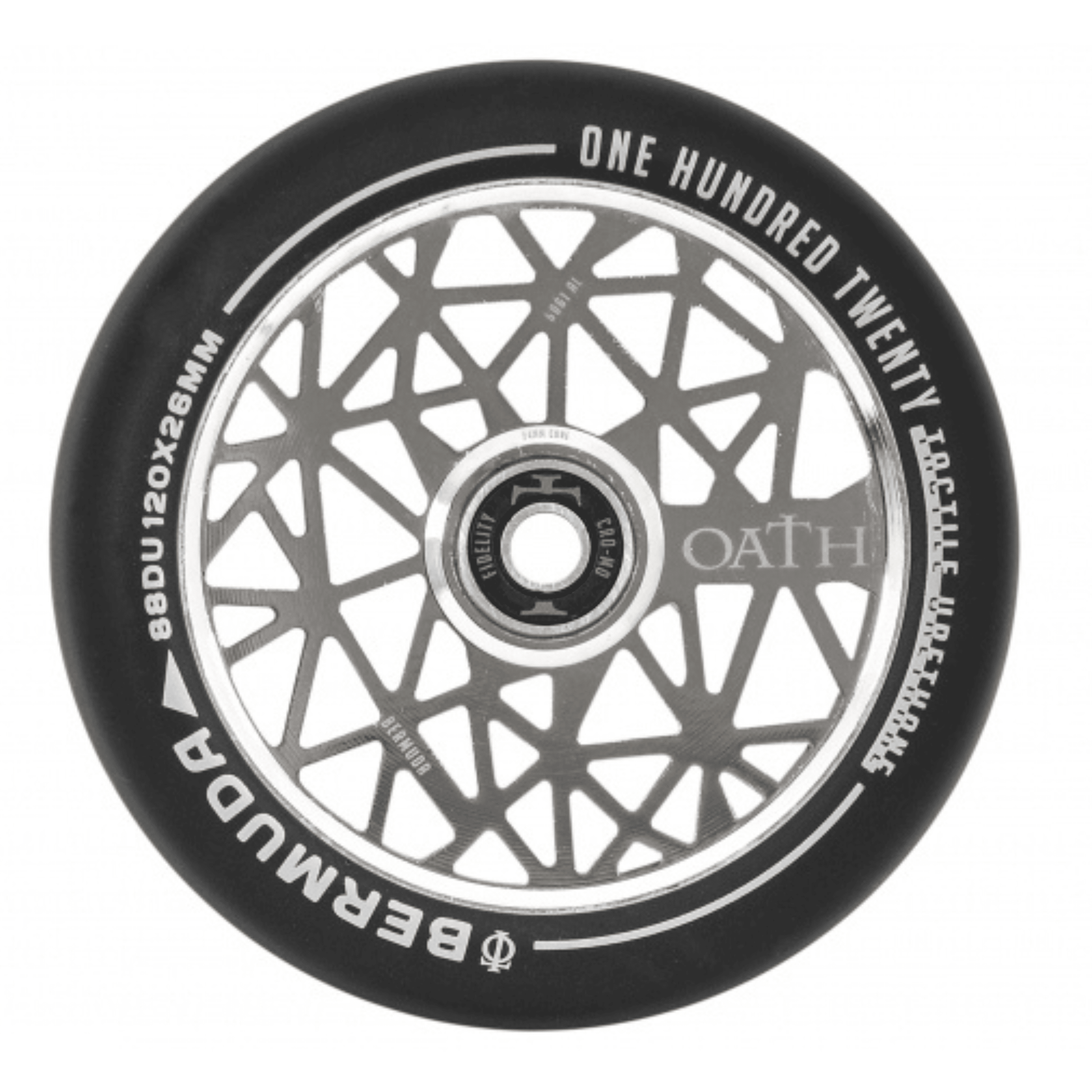 Oath Bermuda Scooter Wheel 120mm, Neo Silver Scooter Wheels Oath