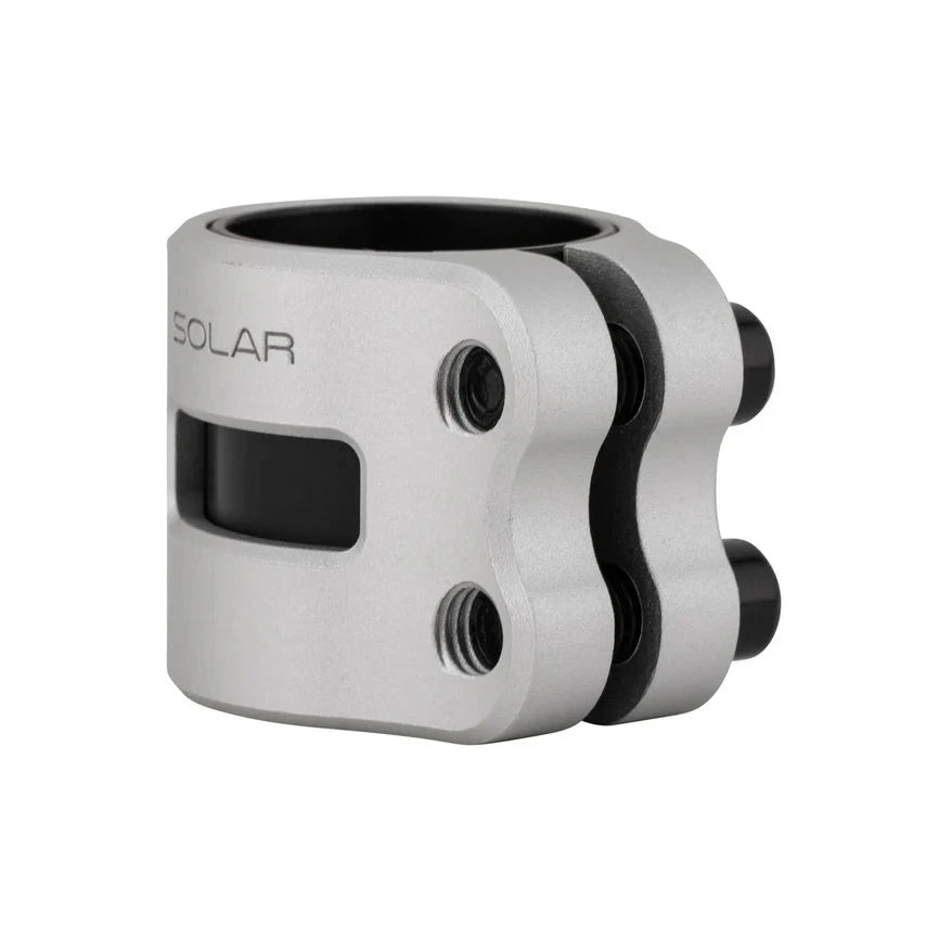 Drone Solar Double Clamp, Silver Scooter Clamps Drone