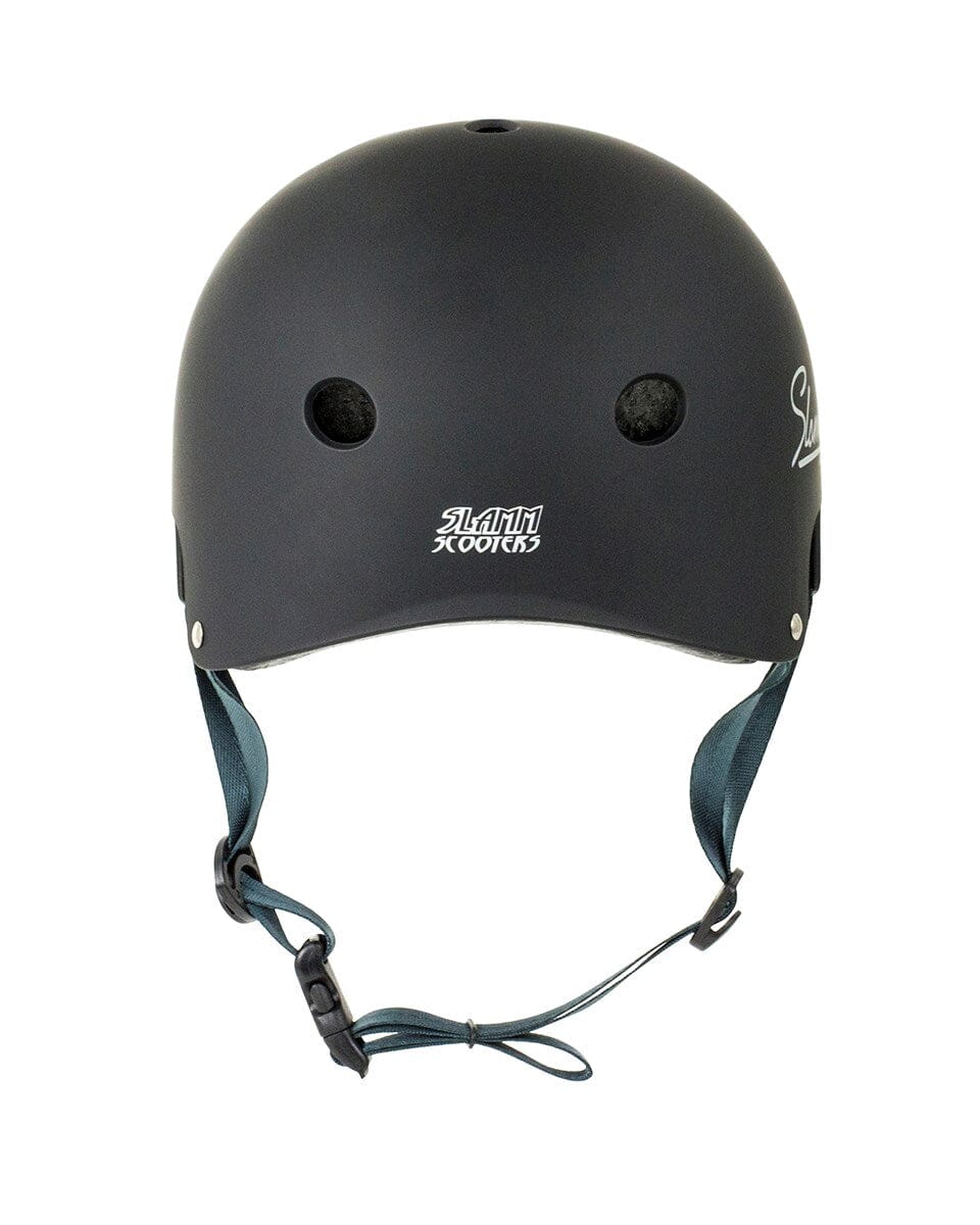 Slamm Logo Helmet, Black Protection Slamm Scooters