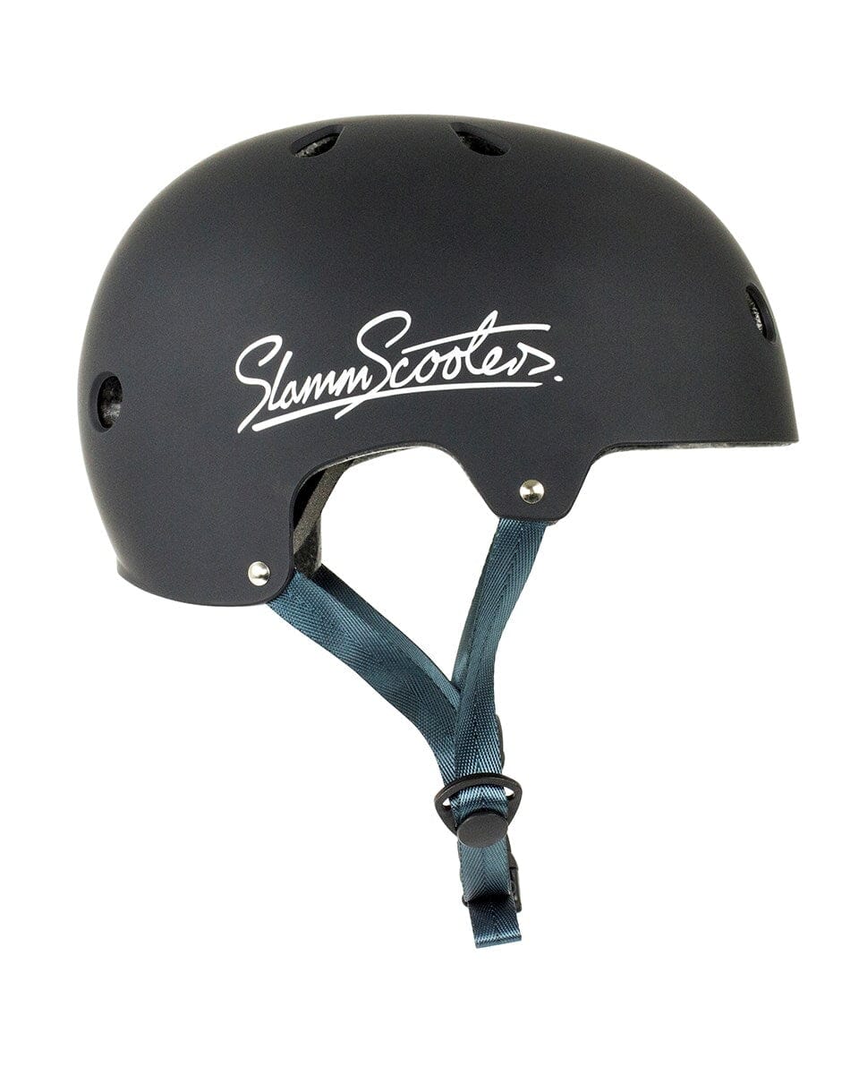Slamm Logo Helmet, Black Protection Slamm Scooters