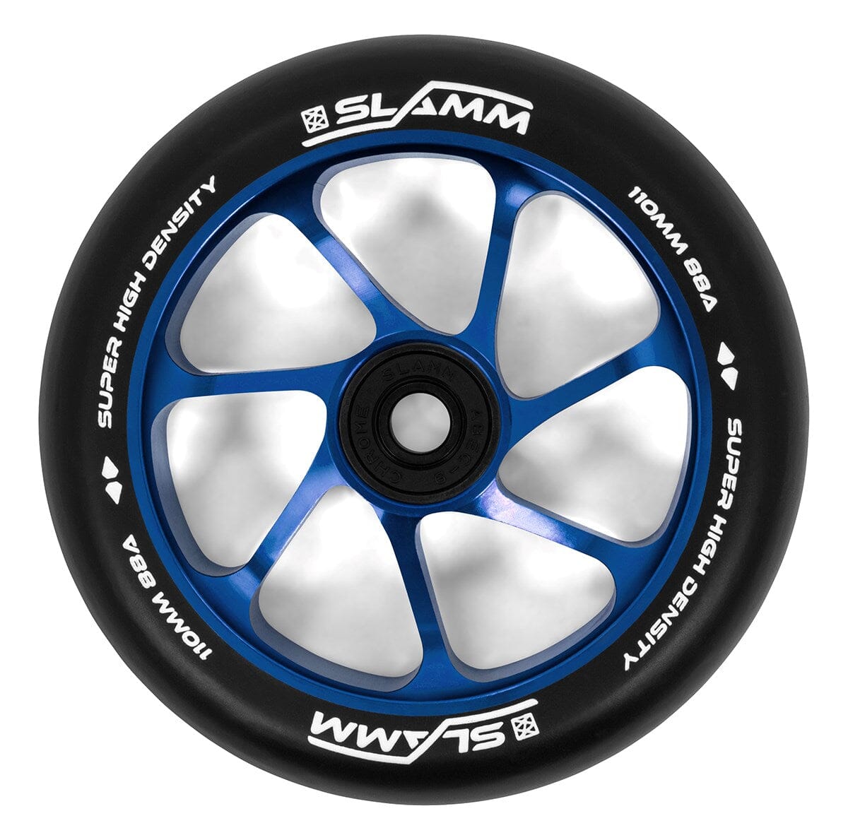 Slamm Team Scooter Wheel 110mm, Black/Blue Slamm Scooters
