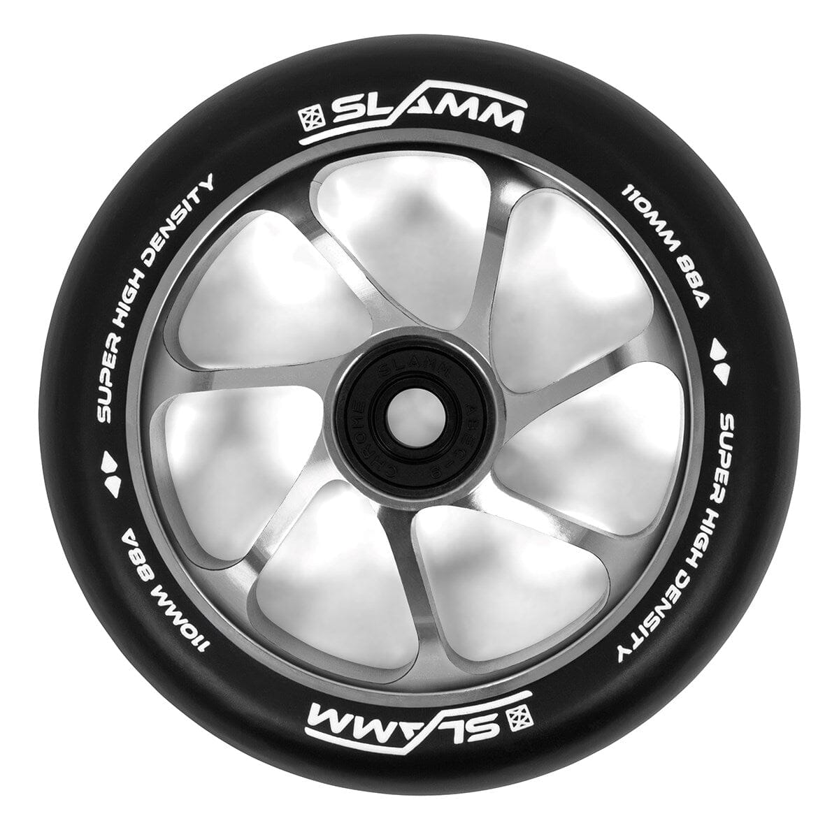 Slamm Team Scooter Wheel 110mm, Black/Silver Slamm Scooters