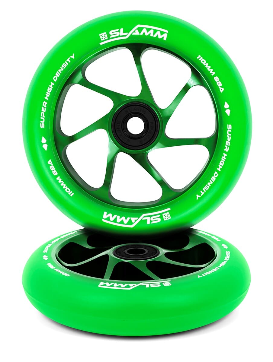 Slamm Team Wheel 110mm, Green/Green Slamm