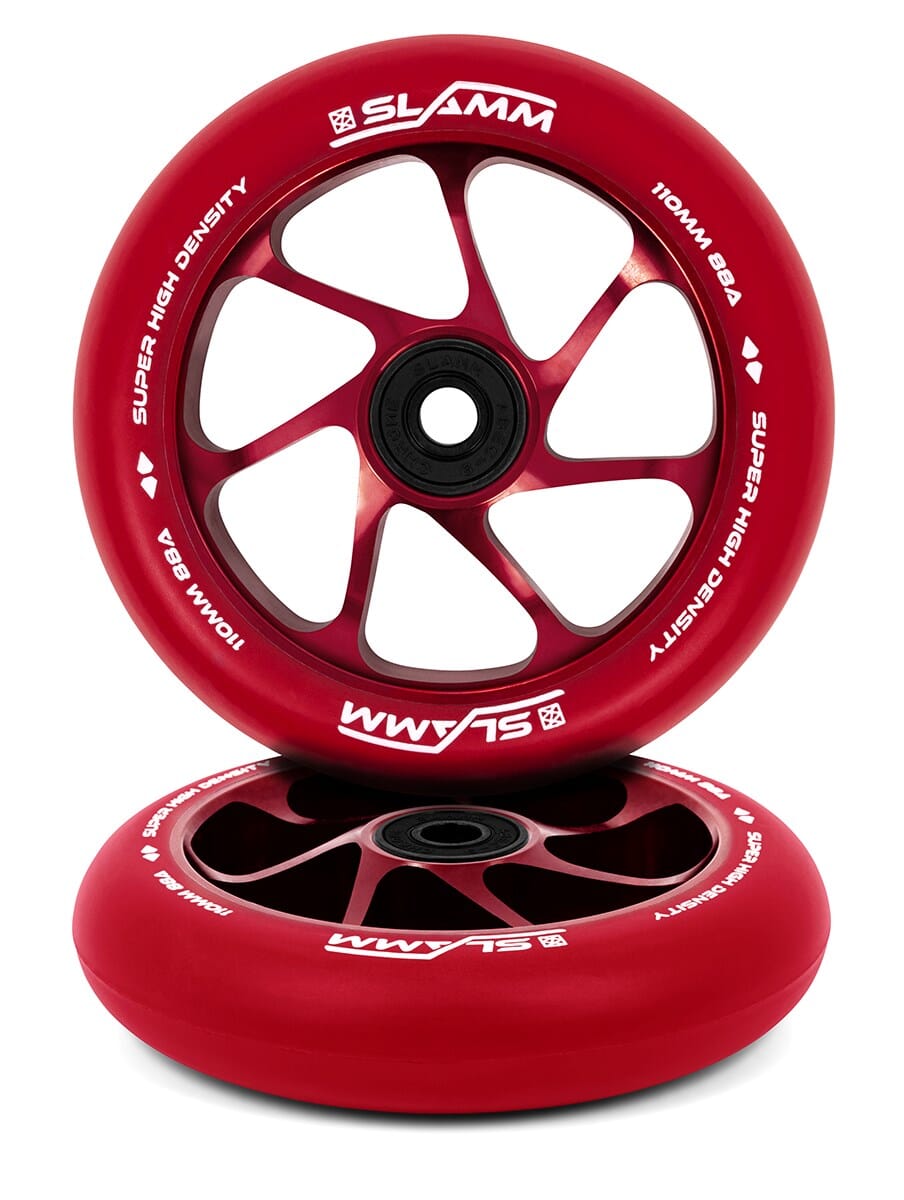 Slamm Team Wheel 110mm, Red/Red Scooter Wheels Slamm