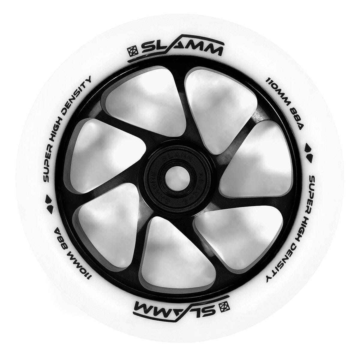 Slamm Team Scooter Wheel 110mm, White/Black Slamm Scooters