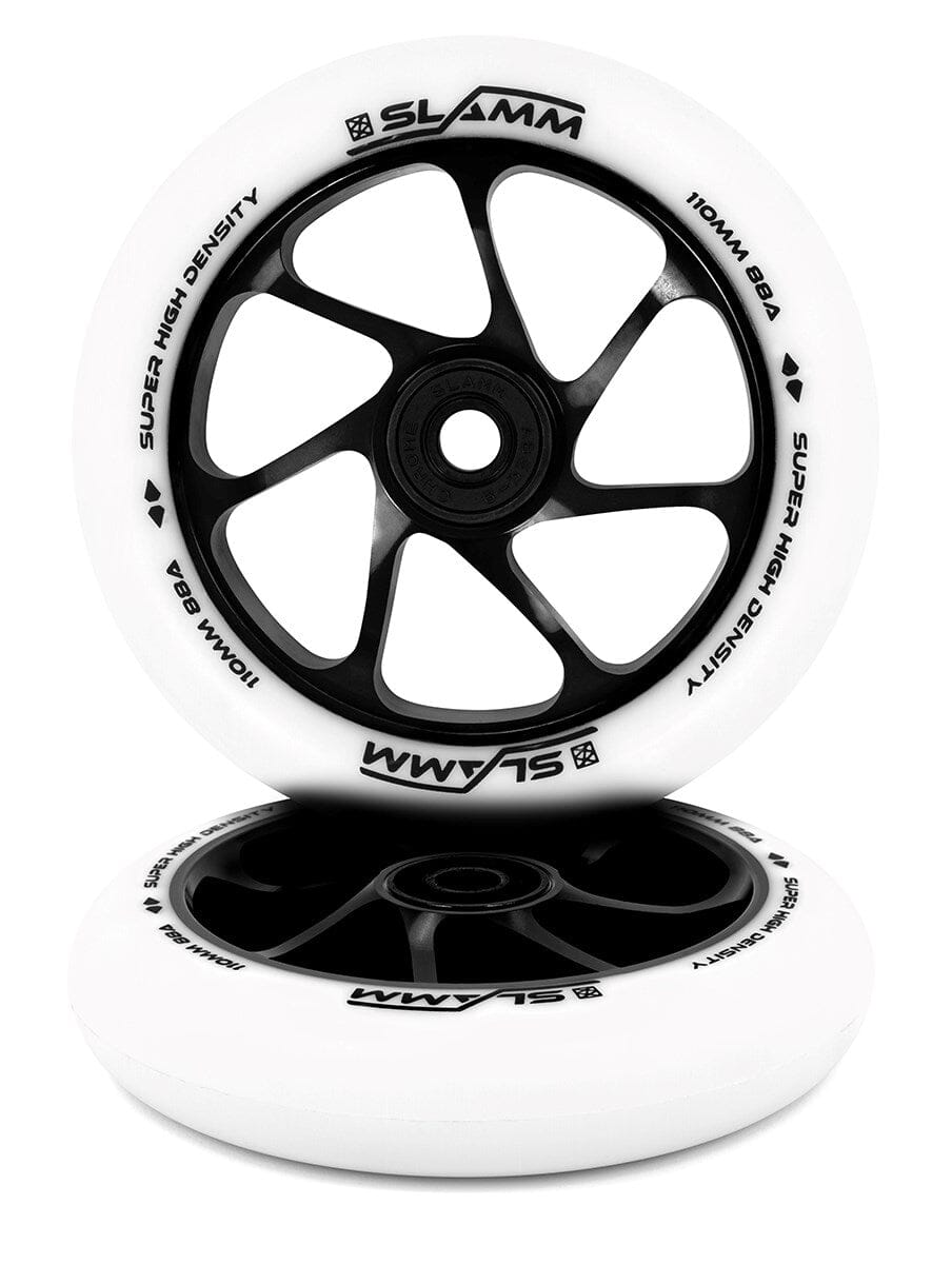 Slamm Team Scooter Wheel 110mm, White/Black Slamm Scooters