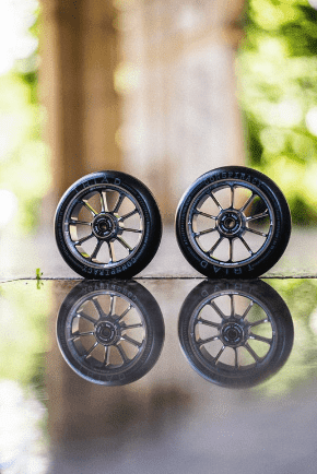 Triad Conspiracy Scooter Wheels 110mm (Pair), Ano Black Scooter Parts Triad