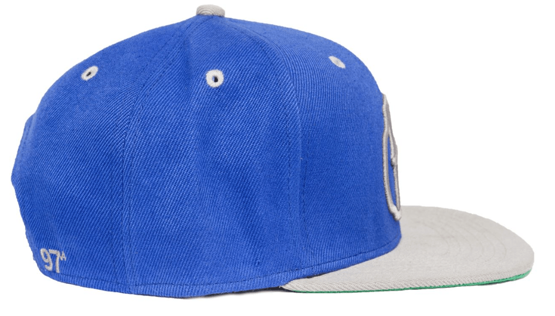 Rampworx LE 97.4 Snapback Cap, Blue/Grey Accessories Rampworx Skatepark