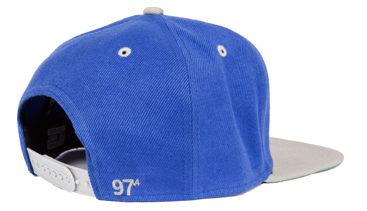 Rampworx LE 97.4 Snapback Cap, Blue/Grey Accessories Rampworx Skatepark