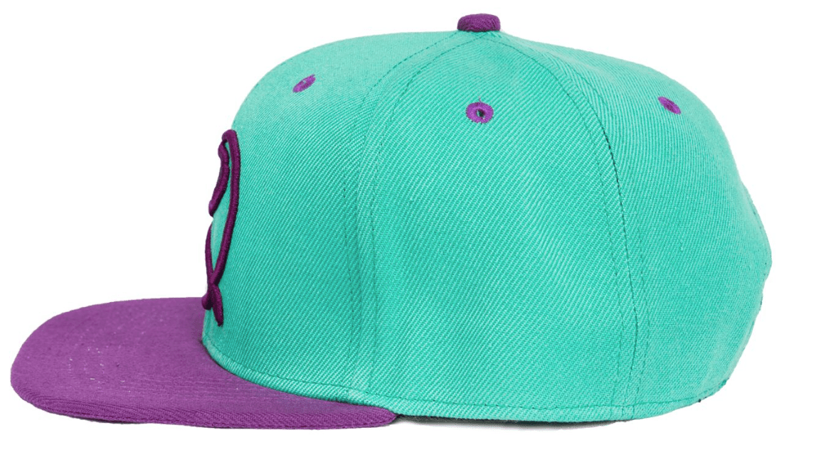 Rampworx LE 97.3 Snapback Cap, Teal/Purple Accessories Rampworx Skatepark