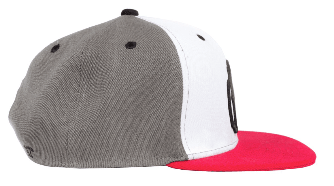 Rampworx LE 97.10 Snapback Cap, Grey/White/Red Accessories Rampworx Skatepark