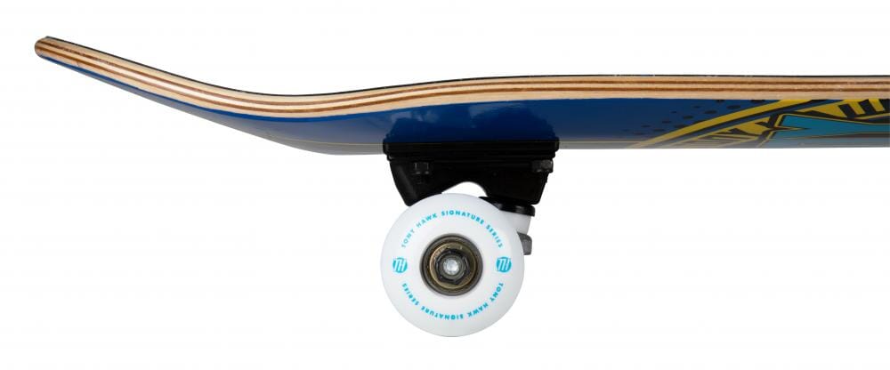 Tony Hawk SS 180+ Badge Logo Complete Skateboard 7.5", Blue/Yellow Complete Skateboards Tony Hawk