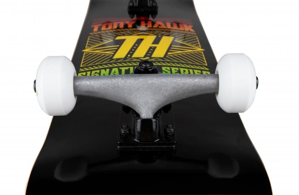 Tony Hawk SS 180+ Stacked Logo Complete Skateboard 8", Black Complete Skateboards Tony Hawk
