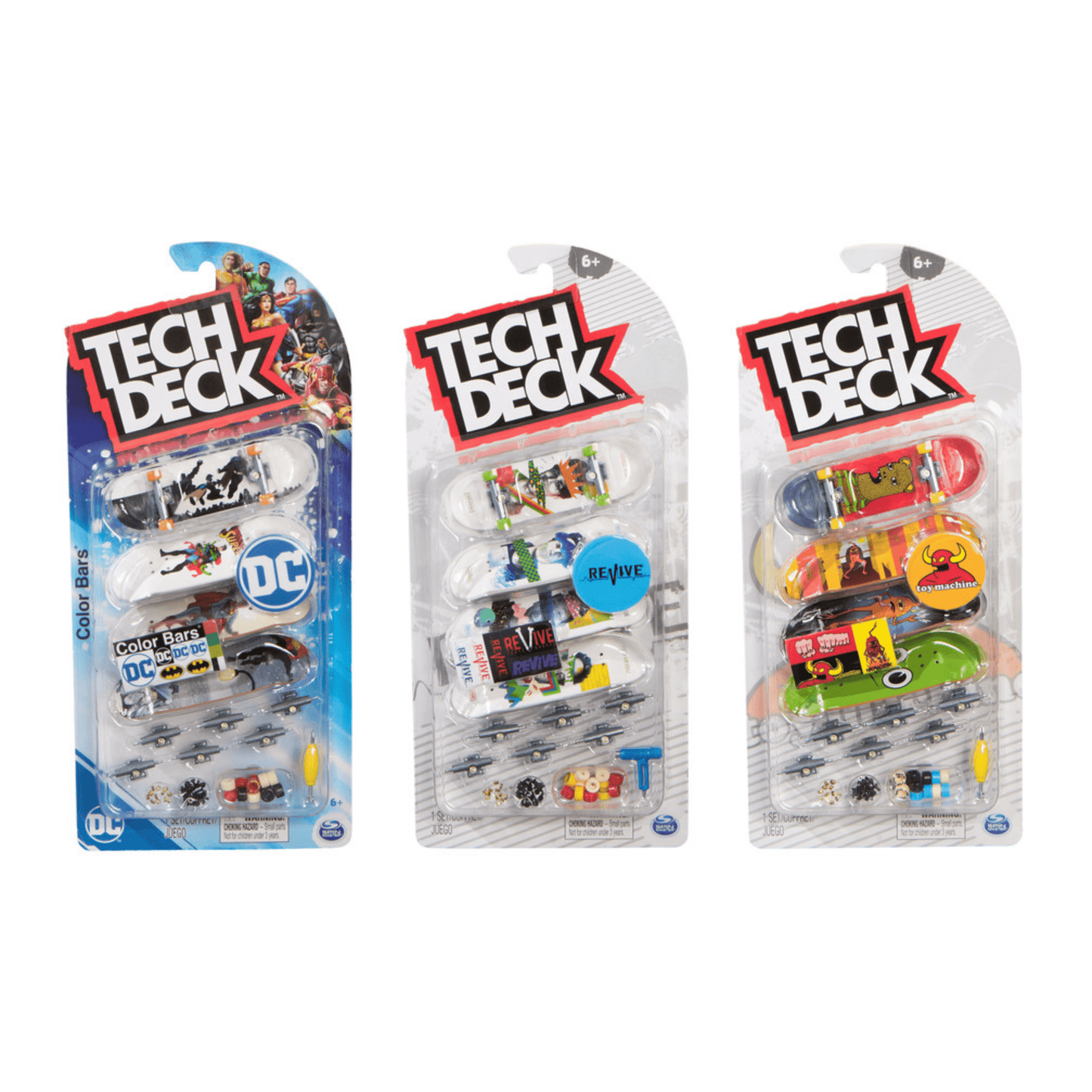 Tech Deck Fingerboard Deluxe 4 Pack Accessories tech deck