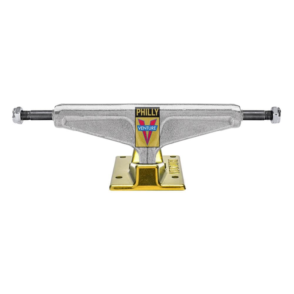 Venture V Hollow Jahmir Brown Awake Ltd Skateboard Truck 5.6mm, Polished/Gold Skateboard Trucks Venture
