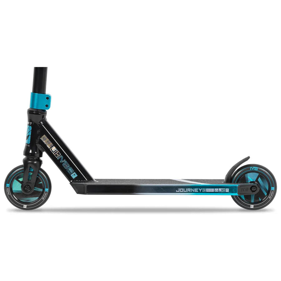 Invert Supreme Journey 1 + Mini Complete Stunt Scooter, Tri Electro Teal/Silver/Black Complete Scooters Invert Scooters