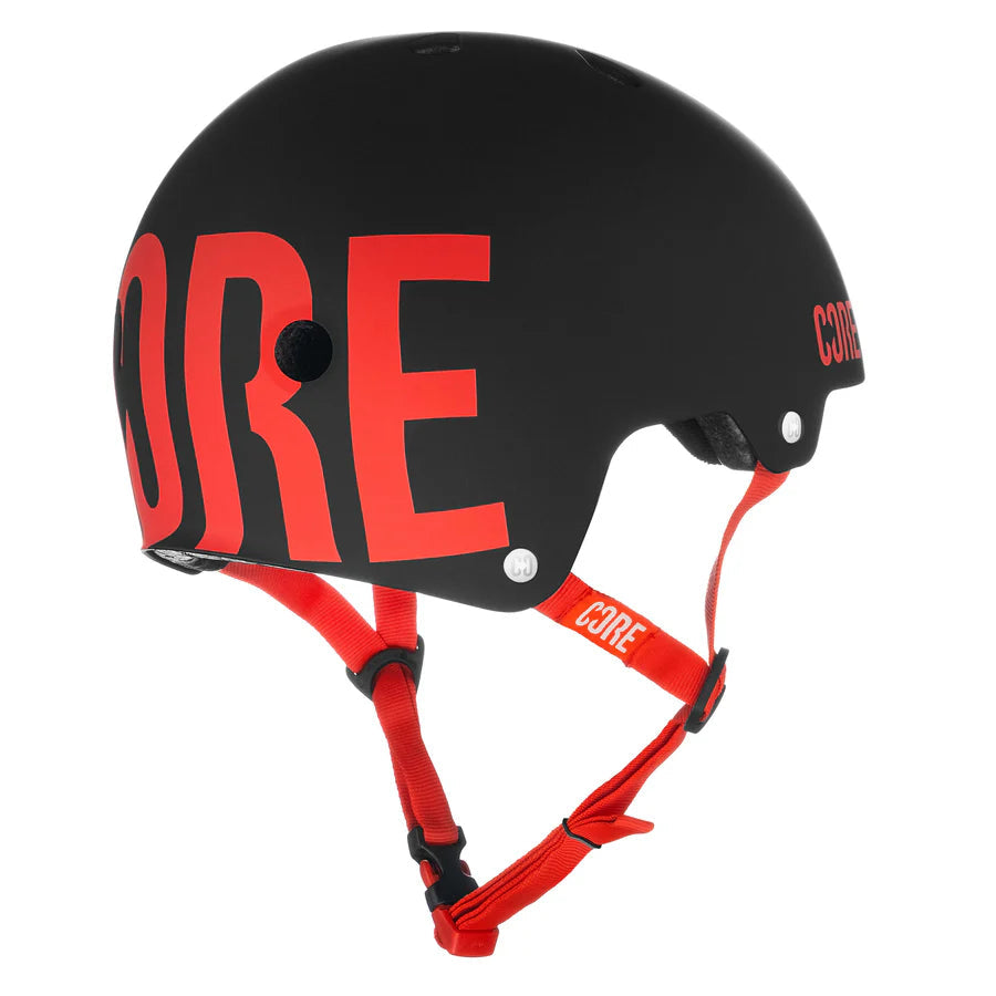 Core Street Helmet, Black/Red Protection CORE