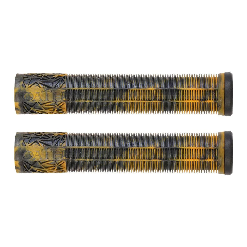 Oath Bermuda Grips 165mm, Orange/Black Marble scooter grips Oath