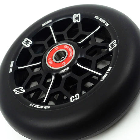 CORE Hex Hollow Stunt Scooter Wheel 110mm – Black Scooter Wheels CORE
