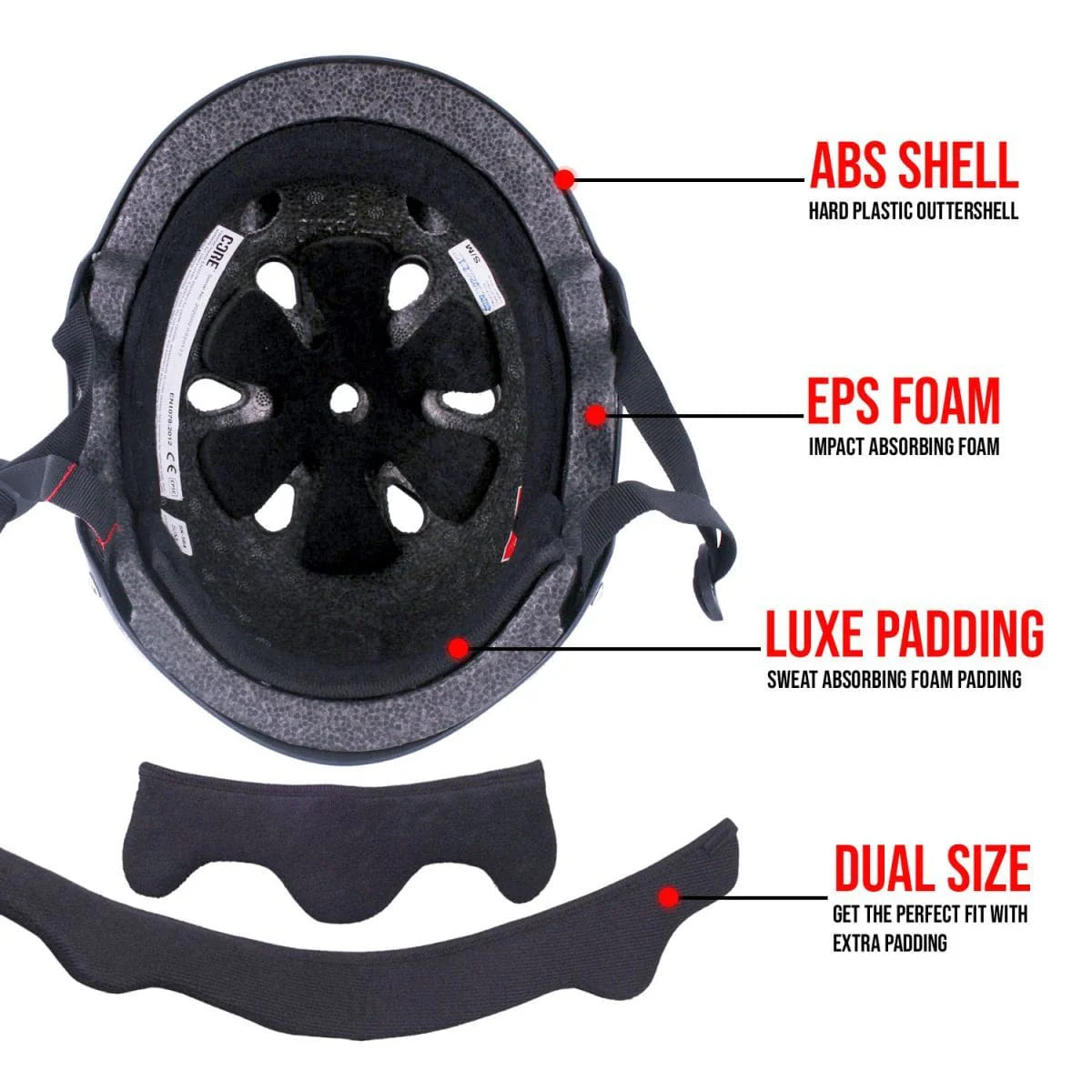 Core Street Helmet, Stealth Black Protection CORE