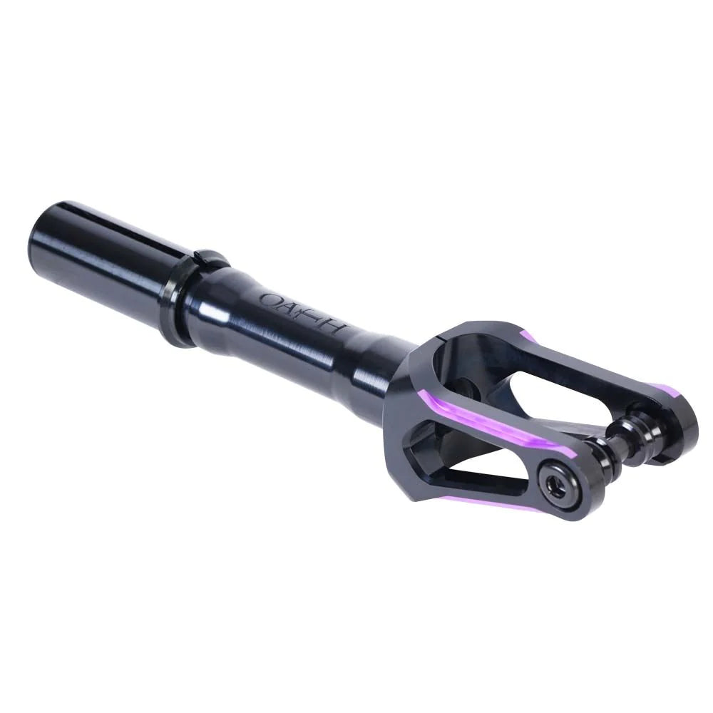 Oath Components Spinal IHC Scooter Fork, Black/Purple Scooter Forks Oath