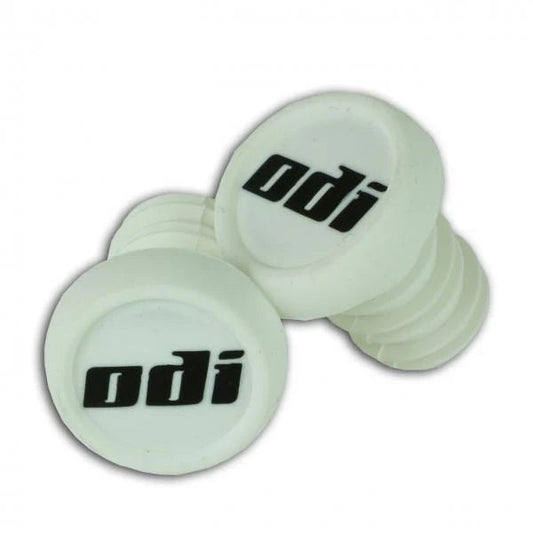 ODI Push In Scooter/BMX Bar End Plugs Pair, White BMX ODI