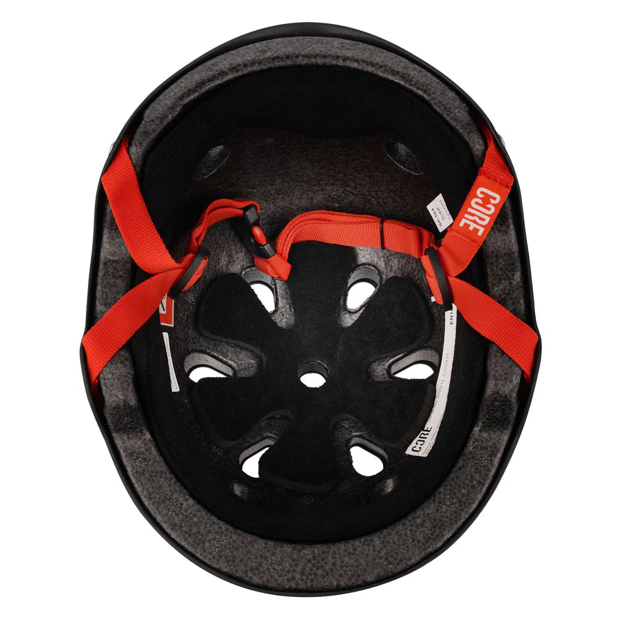 Core Street Helmet, Black/Red Protection CORE