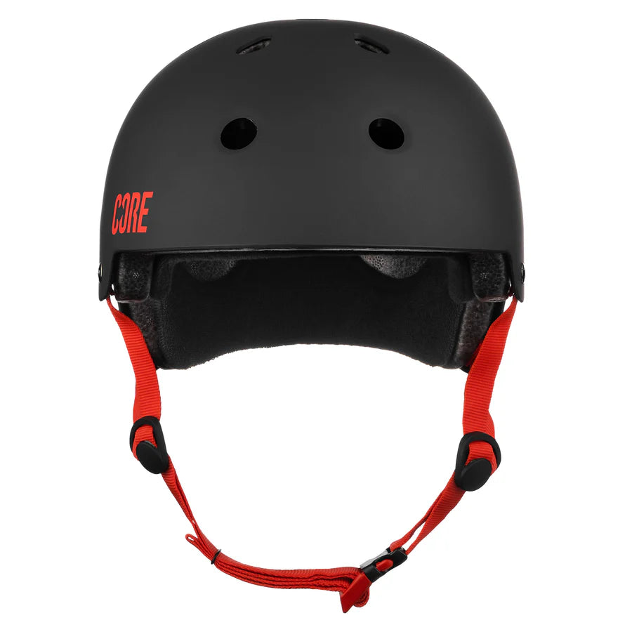 Core Street Helmet, Black/Red Protection CORE