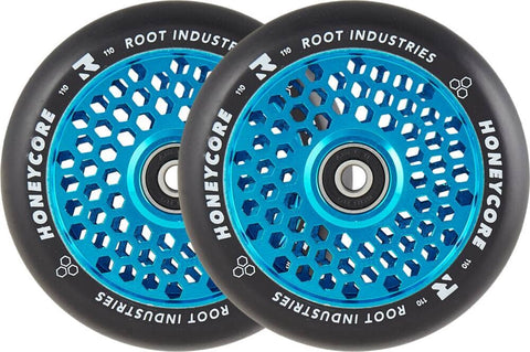 Root Honeycore Pro Scooter Wheels 110mm, Black/Blue