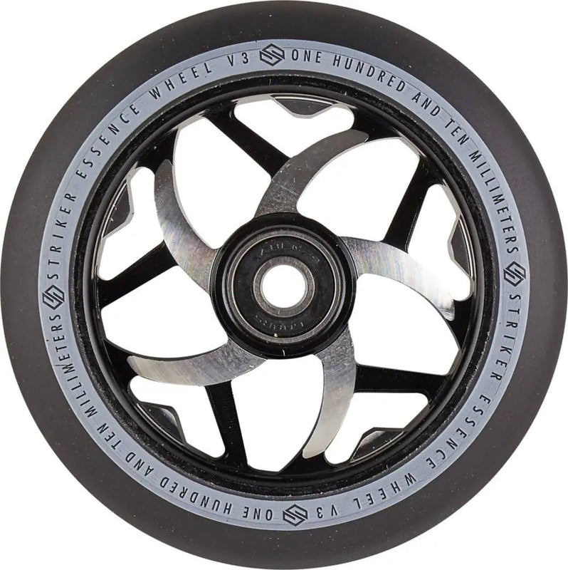 Striker Essence V3 Black Pro 110mm Scooter Wheel, Black Scooter Wheels Striker 