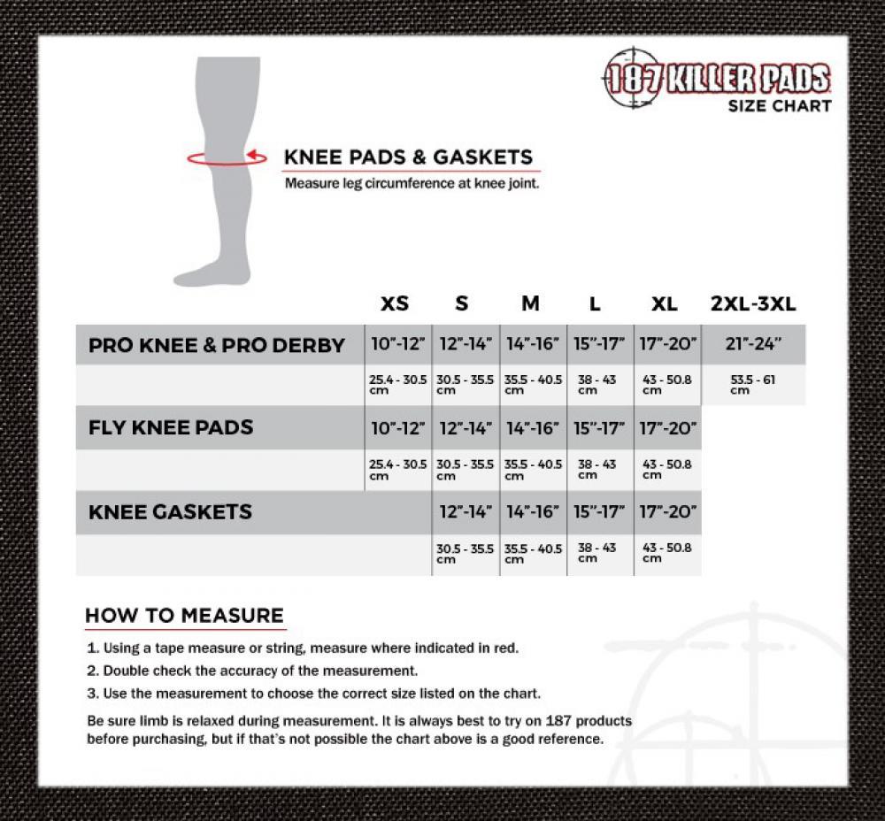 187 Killer Slim Knee Pads Protection 187