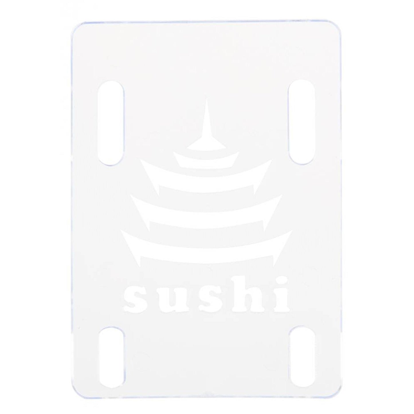 Sushi Pagoda Riser Pads - Clear (Pack of 2) Skatebaord Parts Sushi