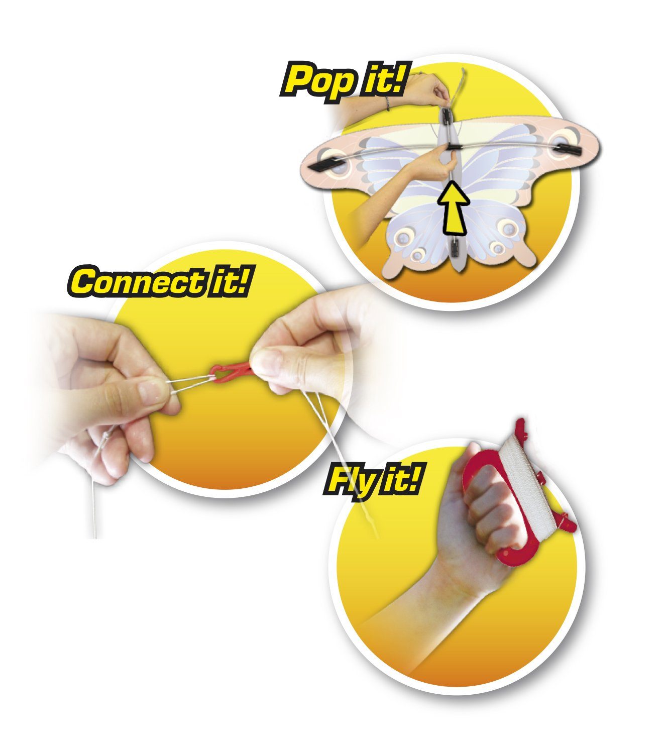 EOLO Pop Up Kite, Mini Butterfly Toys Eolo