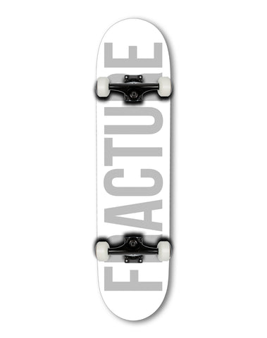 Fracture Fade White Complete Skateboard 8.0