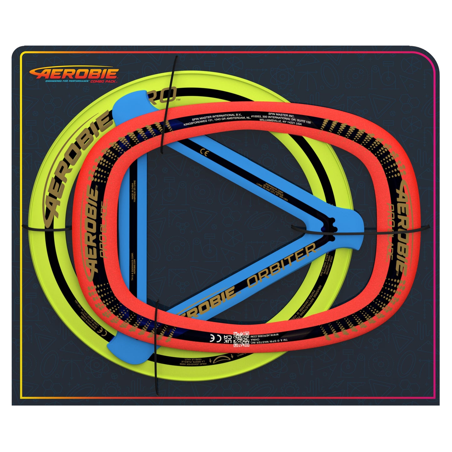 AEROBIE Frisbee Ring Combo Pack, 3 Piece Accessories Aerobie