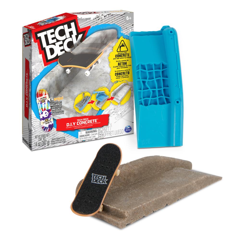 Tech Deck DIY Concrete Reusable Modeling Set Accessories tech deck