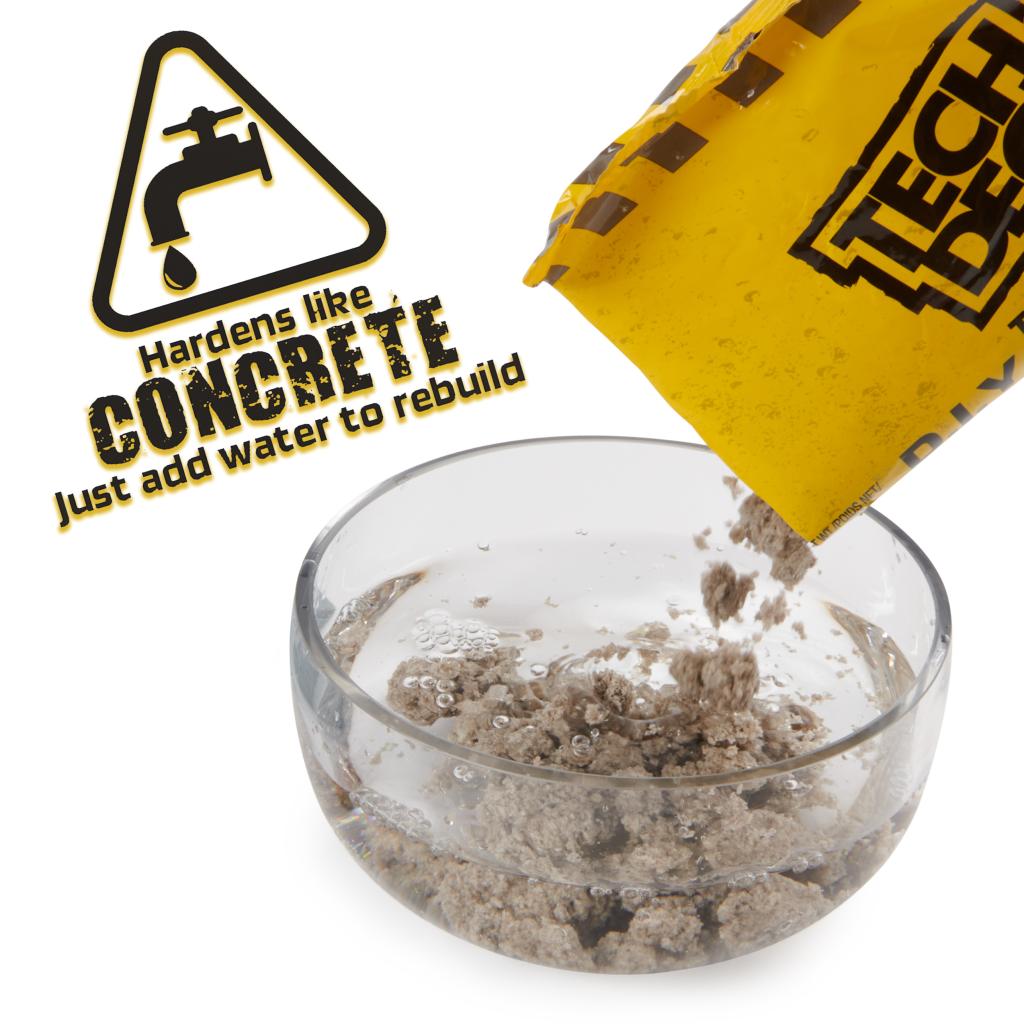 Tech Deck DIY Concrete Reusable Modeling Set Accessories tech deck