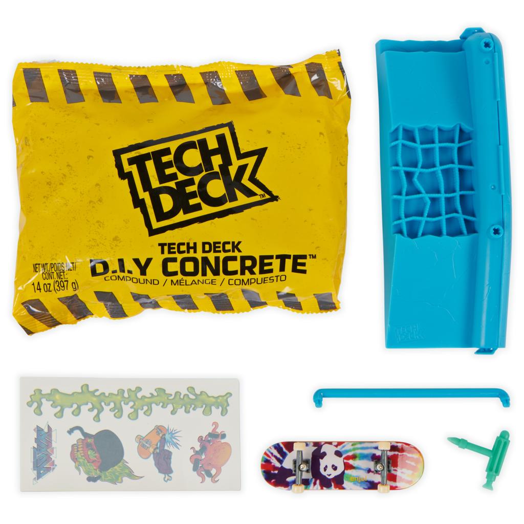 Tech Deck DIY Concrete Reusable Modeling Set Accessories tech deck