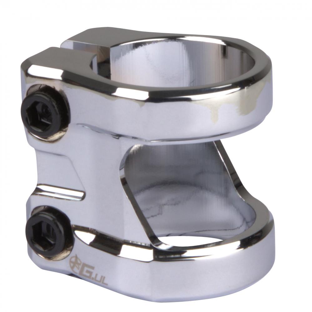 Addict Scooters Ultra Light Scooter Clamp, Chrome Scooter Parts Addict